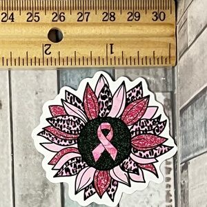 🌀10/$10🌀 Breast Cancer Awareness Reusable Waterproof Vinyl Sticker Decal